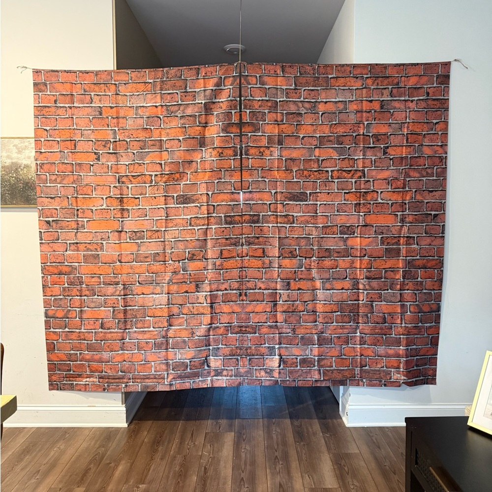 2x Brick Wall Tapestry for Party Decor or Photography